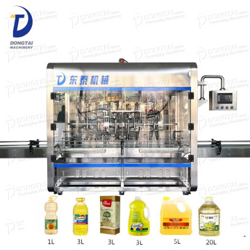 Hersteller automatische lineare Sonnenblume, die Olivenöl-Motor-Flaschen-Füllmaschine kocht